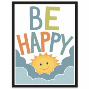 Be Happy Printable Quote