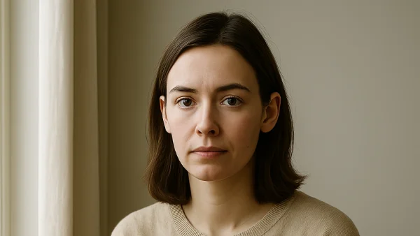 Anxious woman